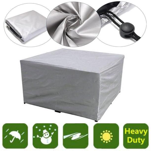 Housse de protection pour meubles de jardin, imperméable, 210D, pour table à manger et chaises d'extérieur, 250 x 200 x 80 cm - 3