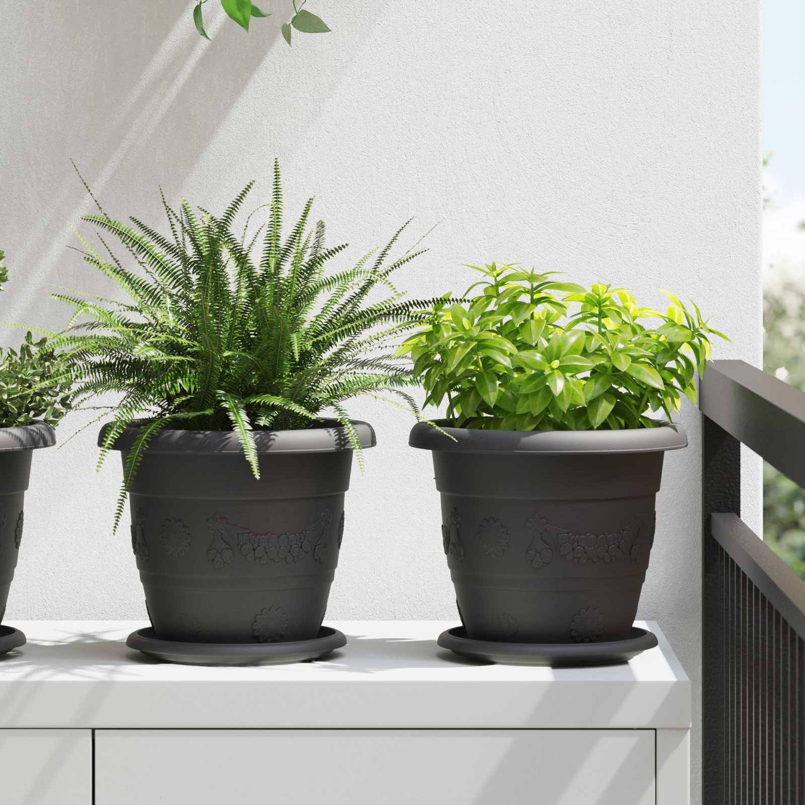 Flos Vaso per pante alto 85cm rotondo portavas desgn terrazzo