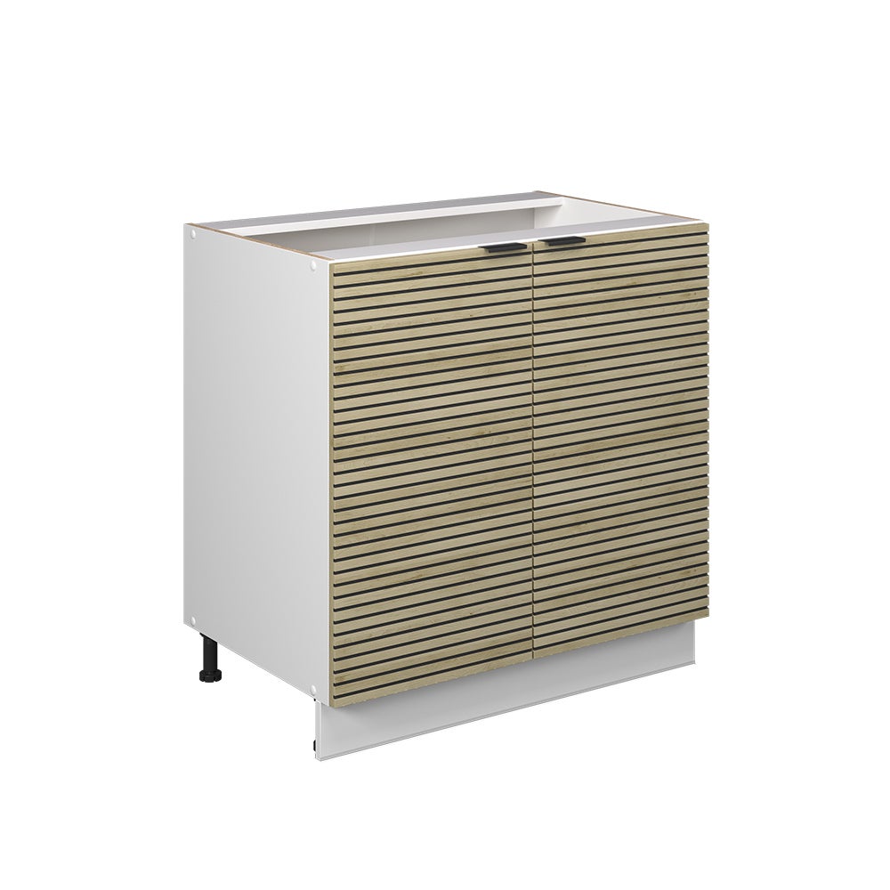 Vicco Szafka pod zlew Fame-Line, Panel dębowy, 80 cm z półką, bez blatu roboczego