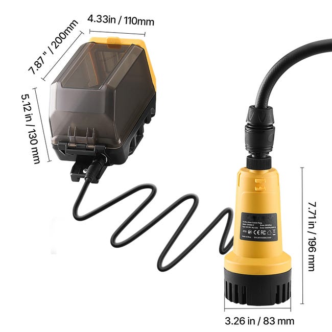 Pompa Dell'acqua Compatibile Con Batteria Makita Da 18 V, Pompa Di Trasferimento A Batteria Pompa Dell 1313248 Pompa Dell'acqua Compatibile Con Batteria Makita Da 18 V, Pompa Di Trasferimento A Batteria Pompa Dell 1313248