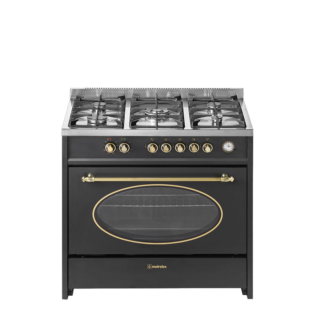 Meireles g 914 bl nat - cocina de gas 5 zonas coccion negra