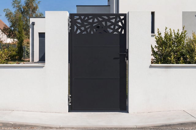 Portillon NALI RUIVO 1m H.180cm Acier Noir mat
