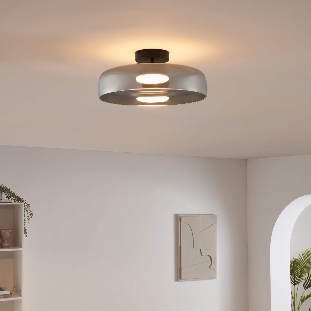 Sospensione TOSEL MAAN metallo cupola nero D37,5 x H70 cm | Leroy Merlin