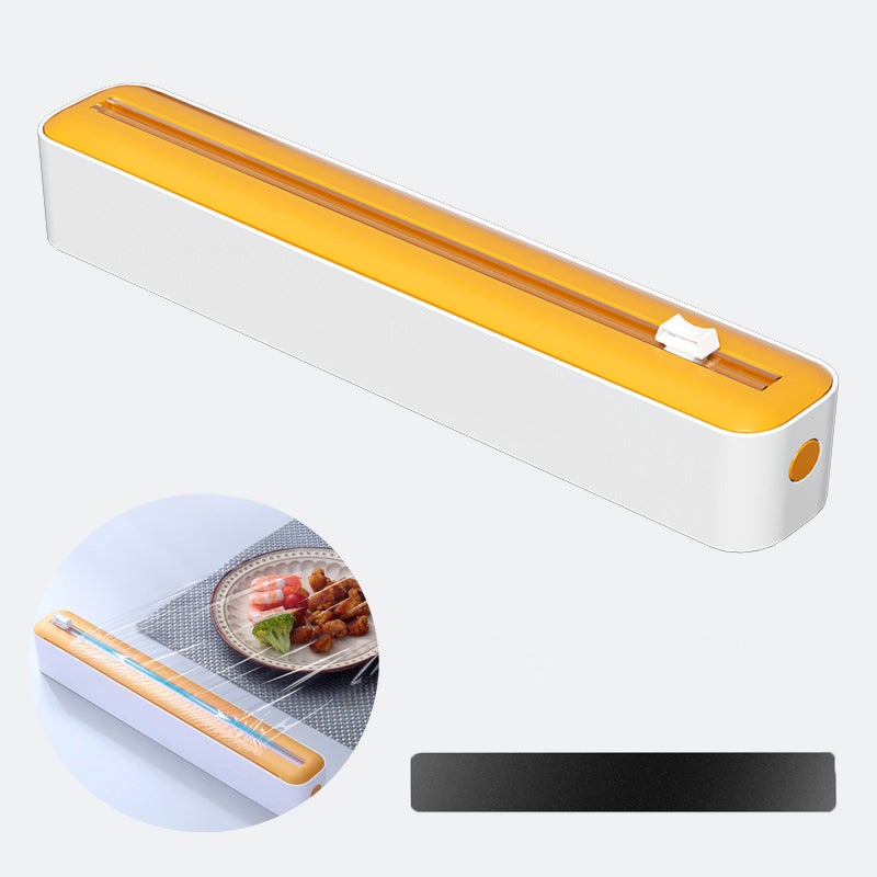 Distributeur Film Étirable Magnétique Cuisine Avec Cutter Sécurité - Compatible Papier Sulfurisé (Vert)