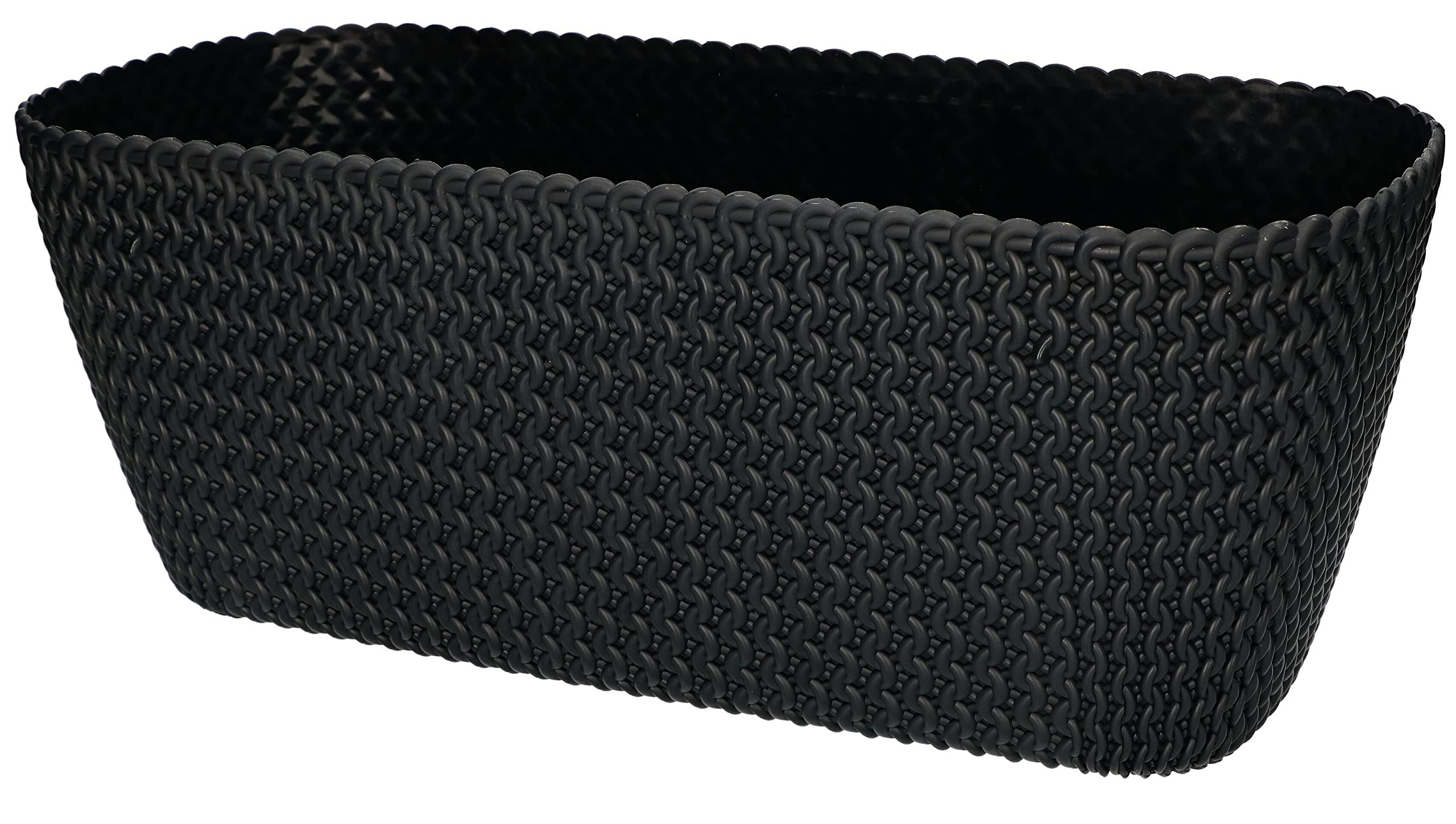 Doniczka 400 mm skrzynka balkonowa owalna - Kolor antracyt - KOTARBAU