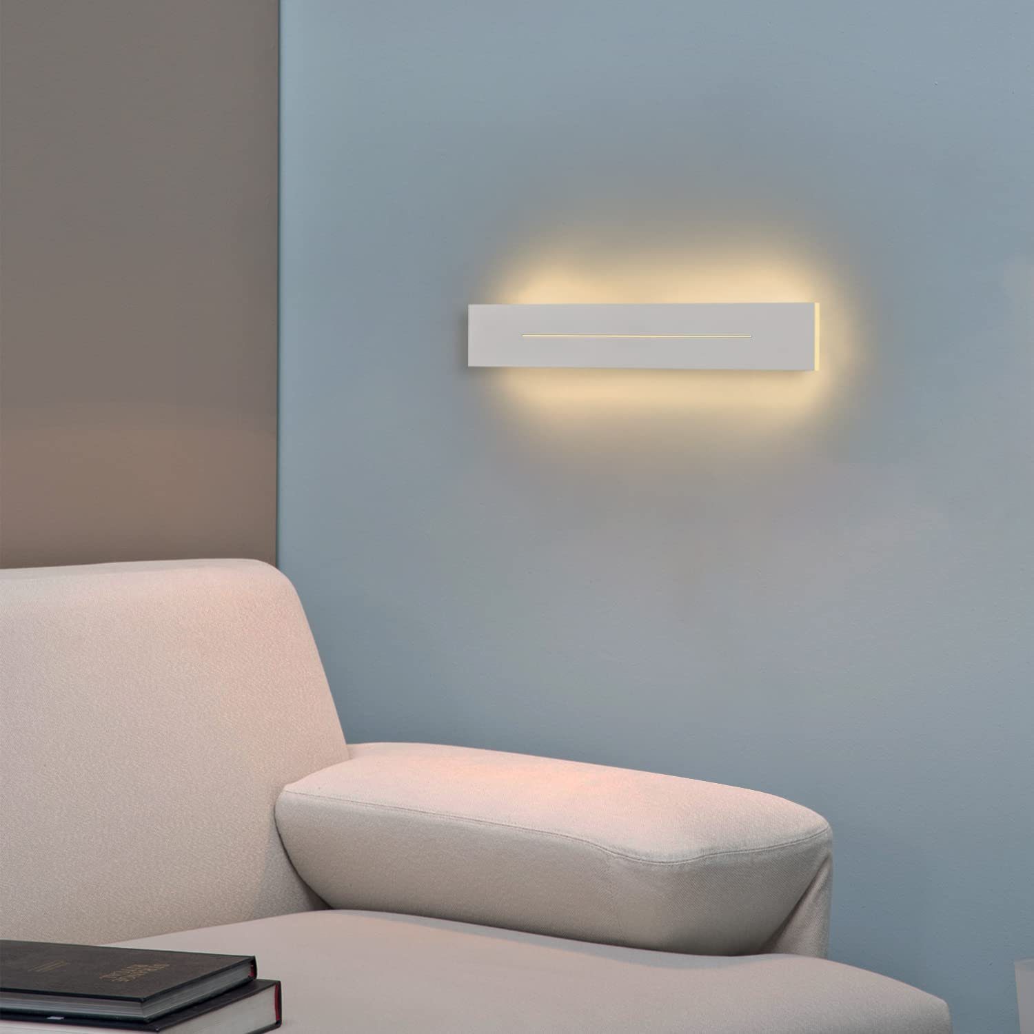Lampada da parete a LED per interni NETTLIFE 30CM moderna lampada da parete bianca calda 8W - 9