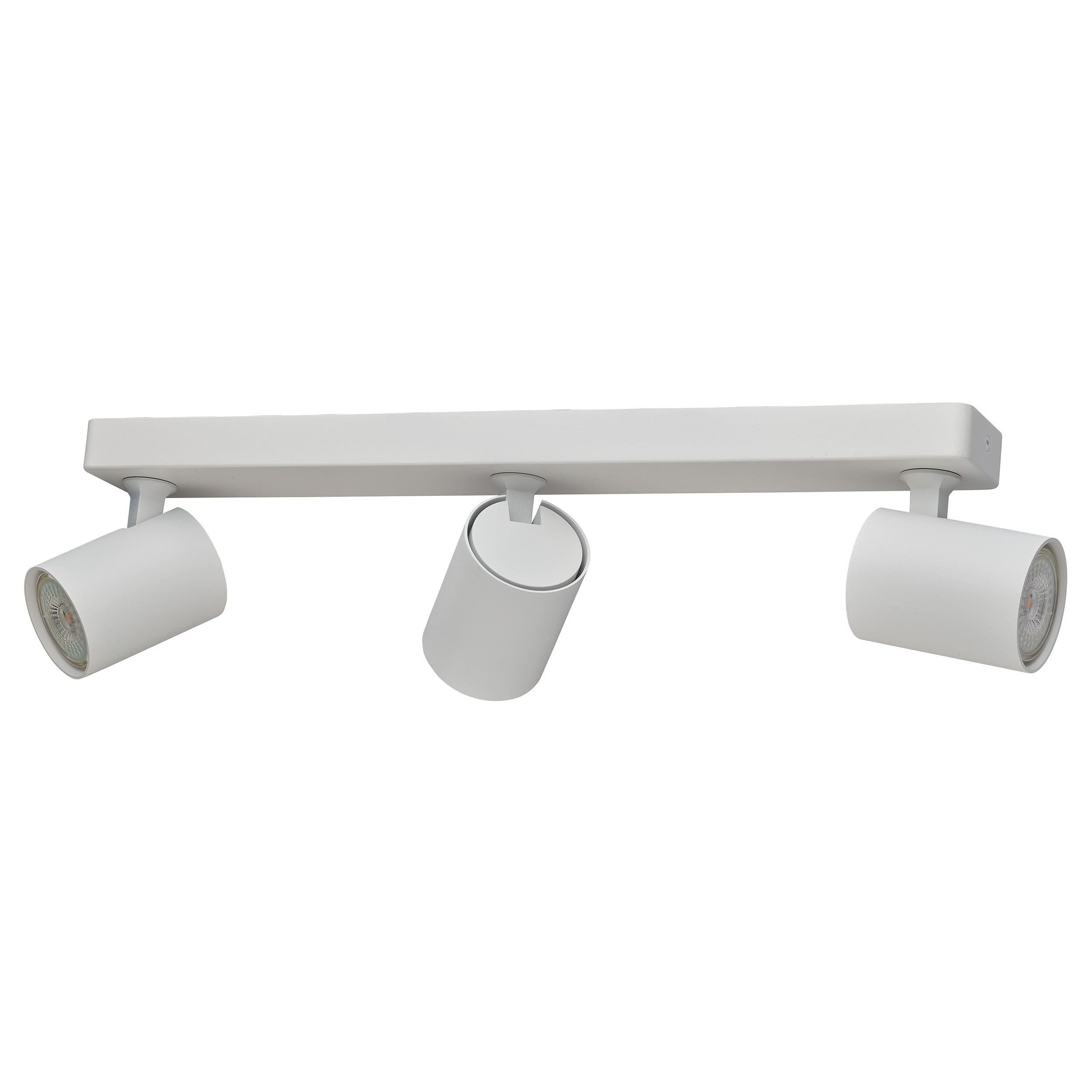 Oktaplex Bora Spot De Plafond 2 Flamme Gu10 Led 230V 25Cm Aluminium Spot Mural Orientable Blanc Spot Plafonnier Applique