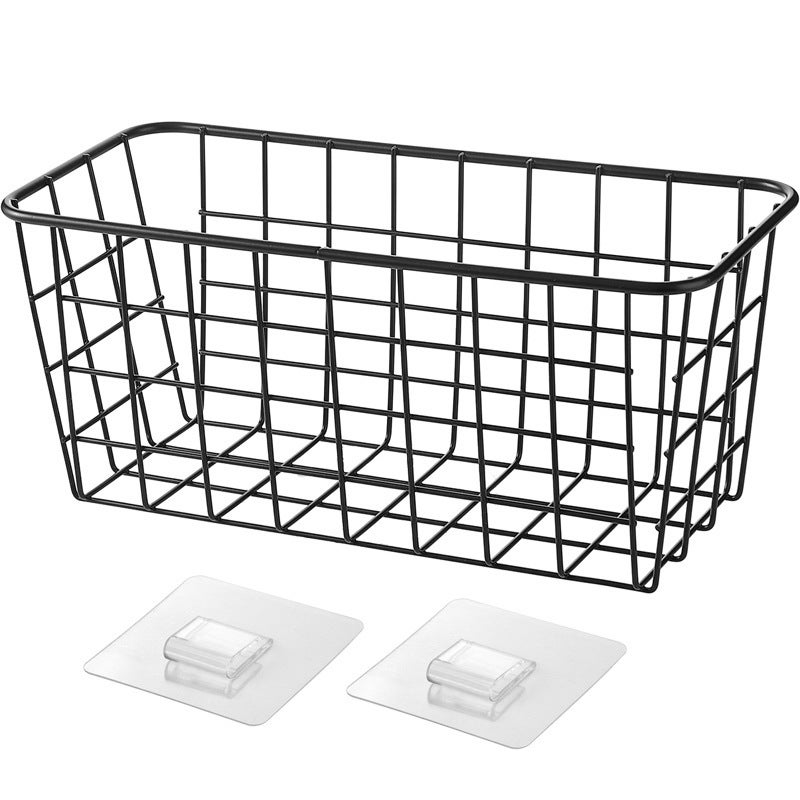 Zestaw metalowych koszy do przechowywania samoprzylepna półka łazienkowa pod prysznic organizer do przechowywania pod prysznicem do łazienki kuchni