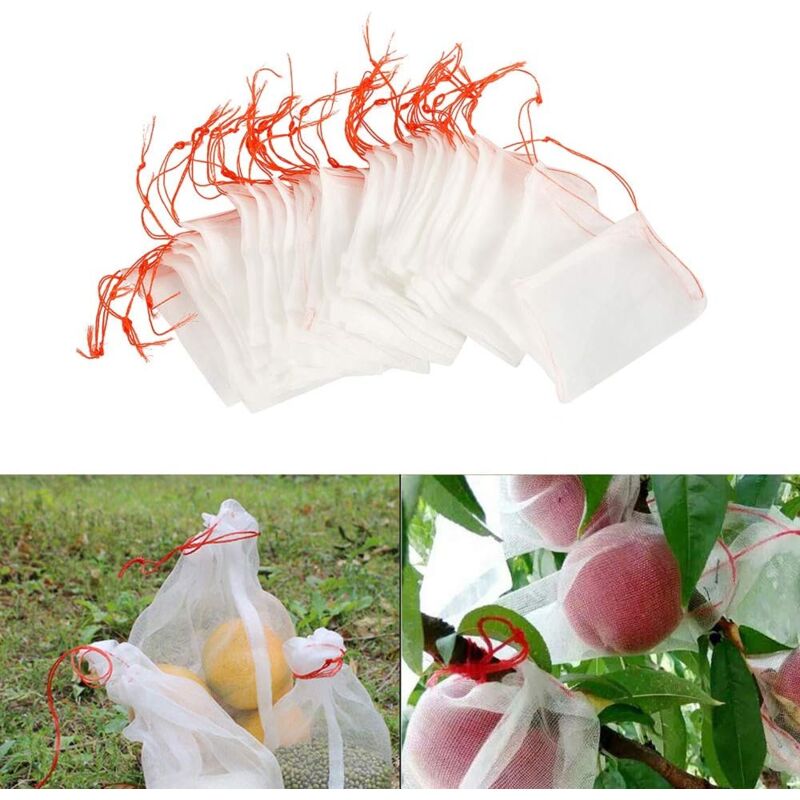 Lot de 100 Sacs en Filet Anti-Insectes,Filet de Jardin Protection en ...