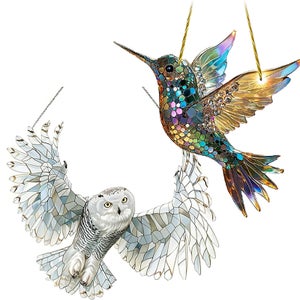 Décoration Fenêtre Suspendue Oiseau Coloré - Attrape-Soleil Colibri Acrylique