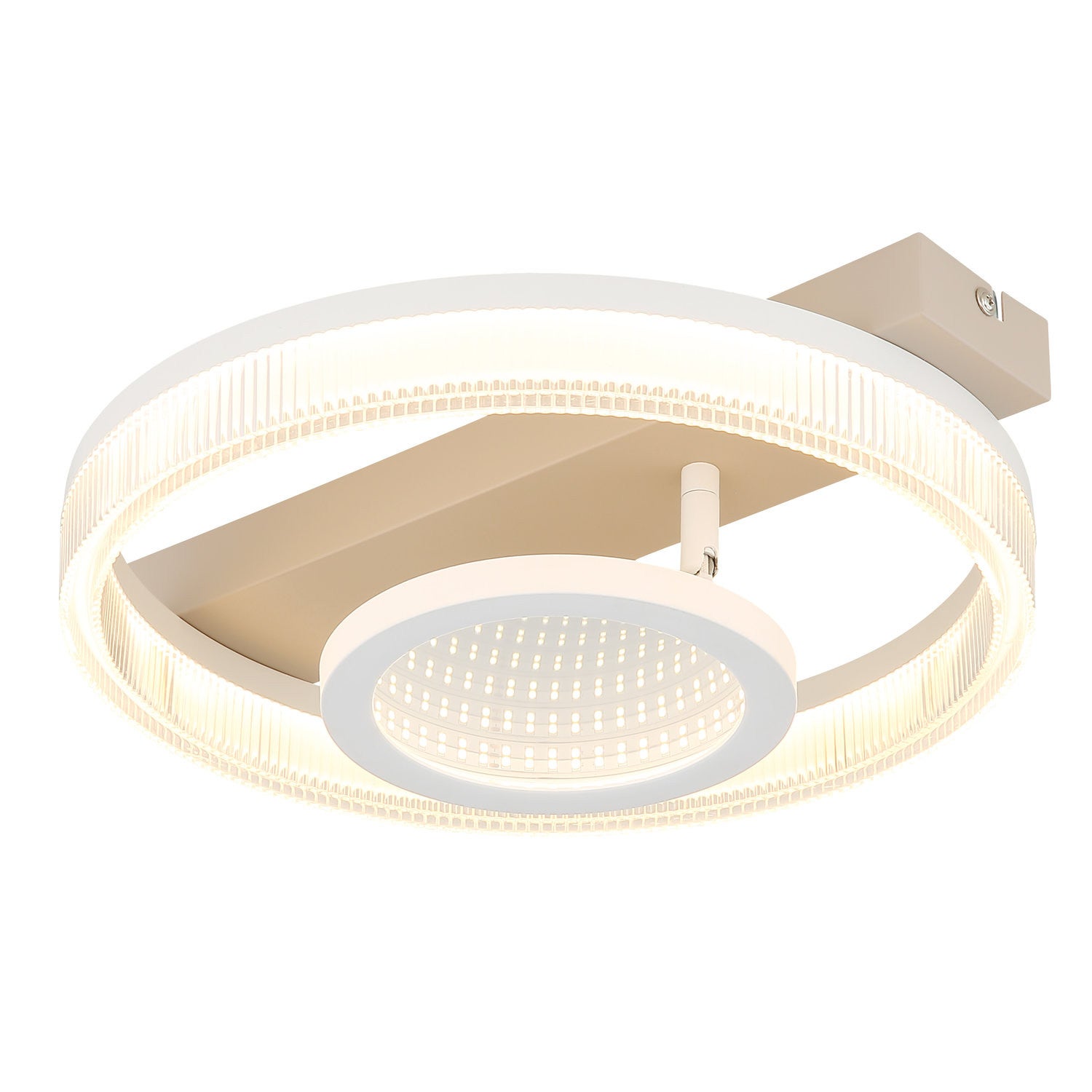Plafonnier métal couleur sable mat, LED | Leroy Merlin