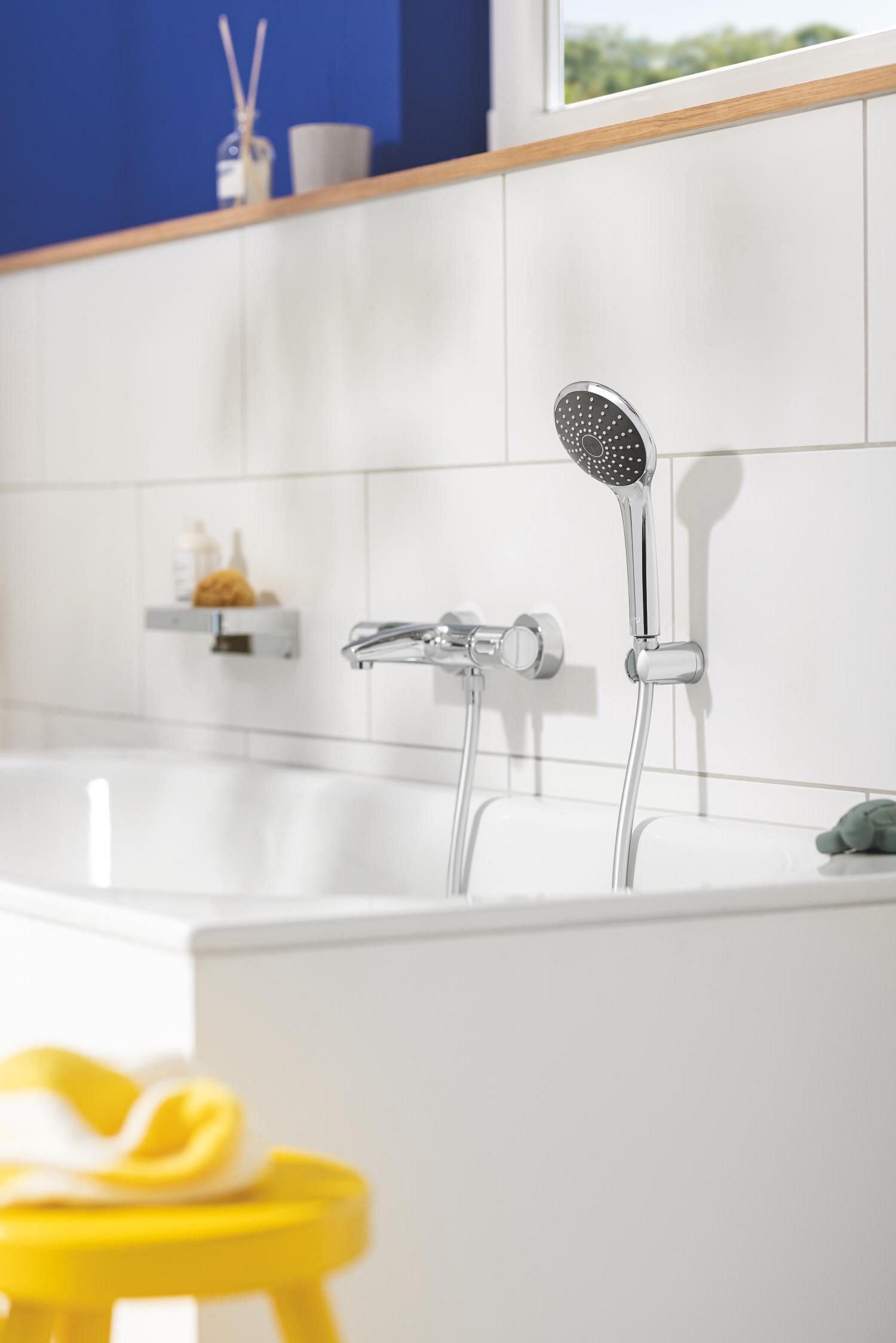 Słuchawka prysznicowa + wąż + uchwyt GROHE Vitalio chromowany z 1 funkcją - 4