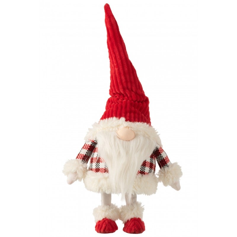 Papá noel de pie inestable peluche rojo/blanco Alt. 48 cm | Leroy Merlin