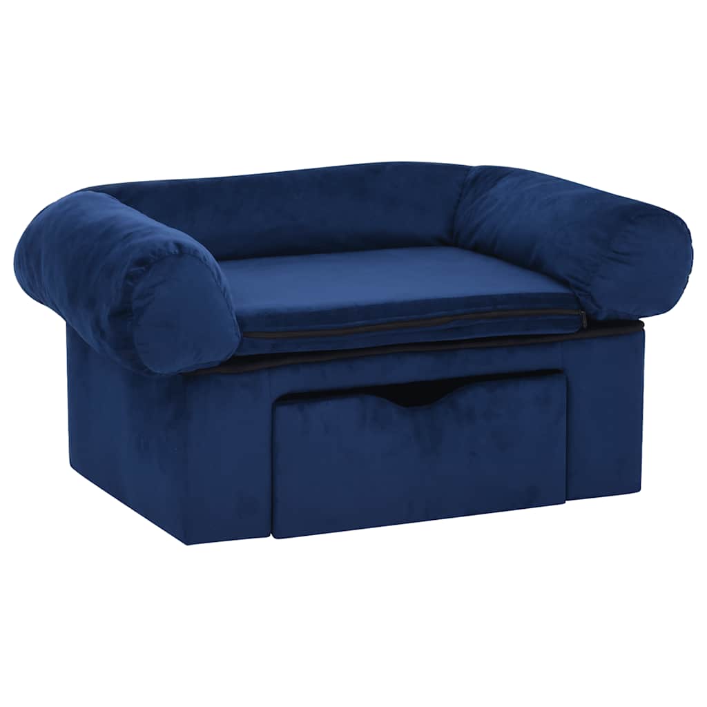 vidaXL Hondenbank 72x45x30 cm pluche zwart kopen? | | Standaard barkrukken