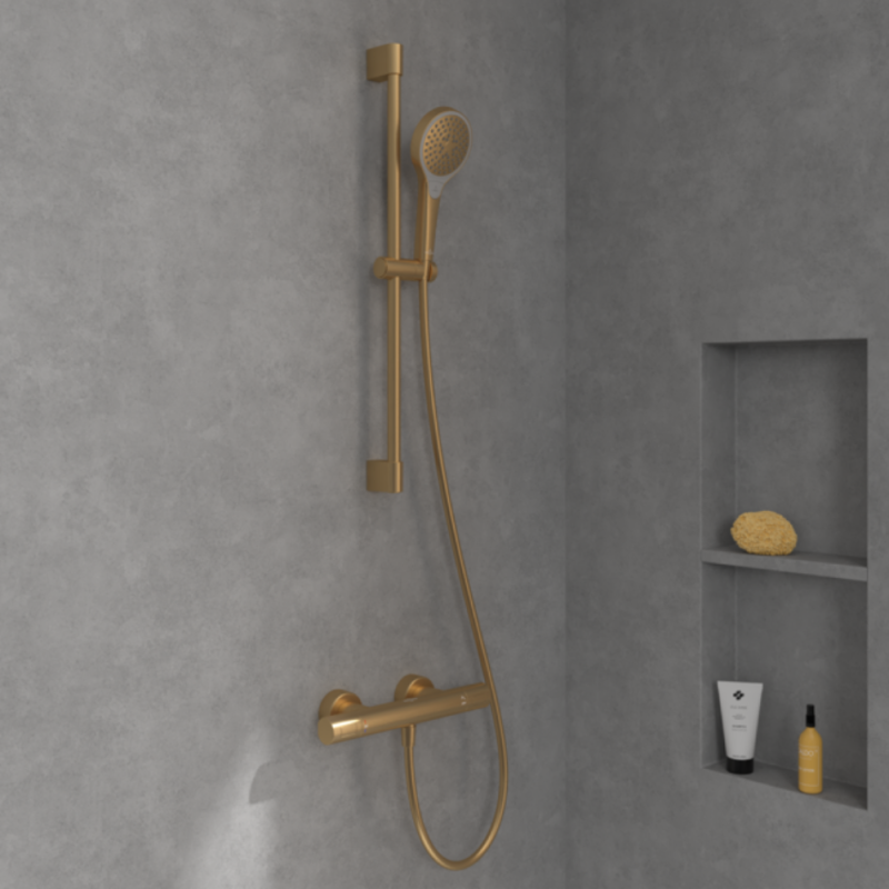 Ensemble de douche 3 jets VILLEROY ET BOCH Verve Showers Or brossé - 3
