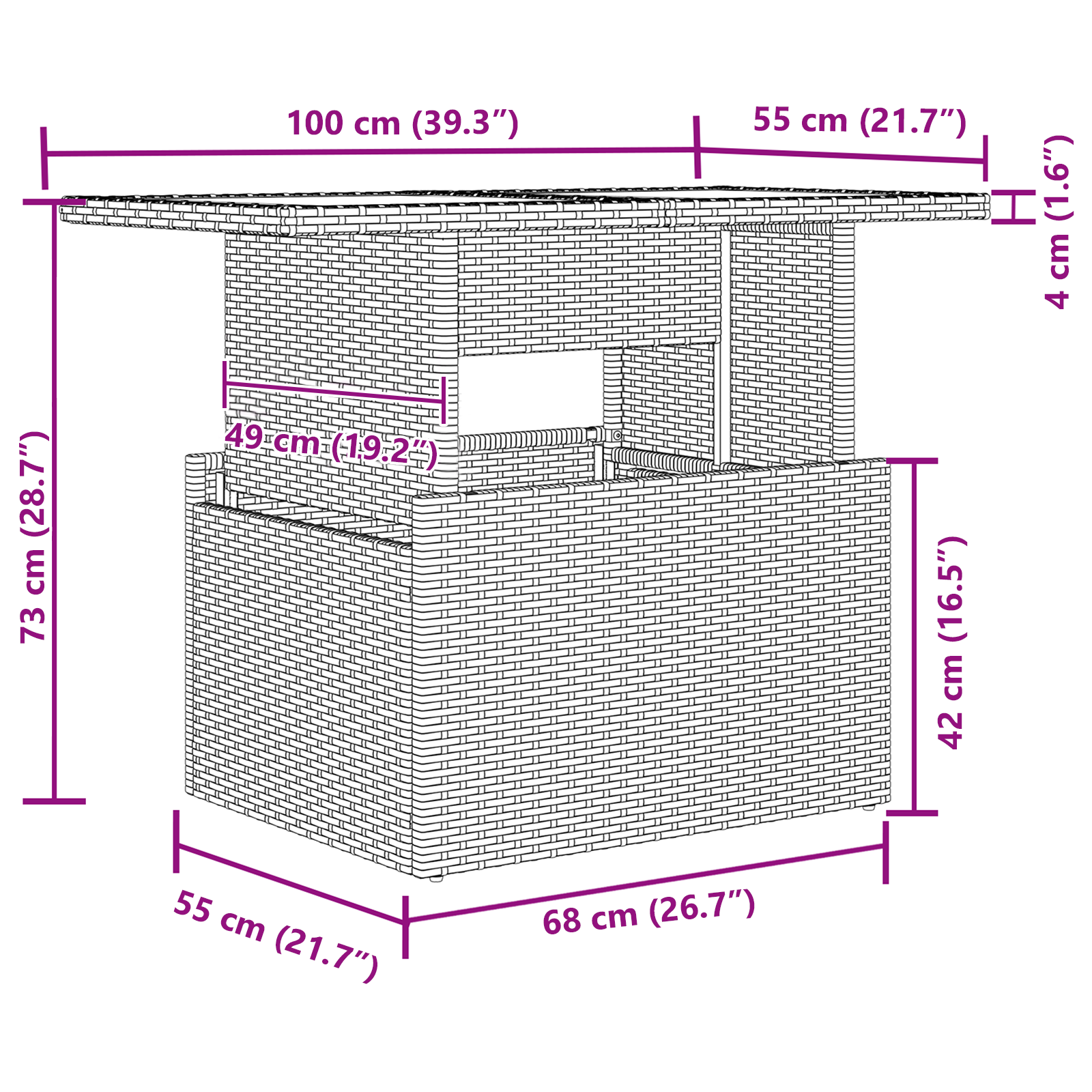 Zestaw Sof na Ogród z poduszką 6 pcs Jasnoszary Polirattan vidaXL