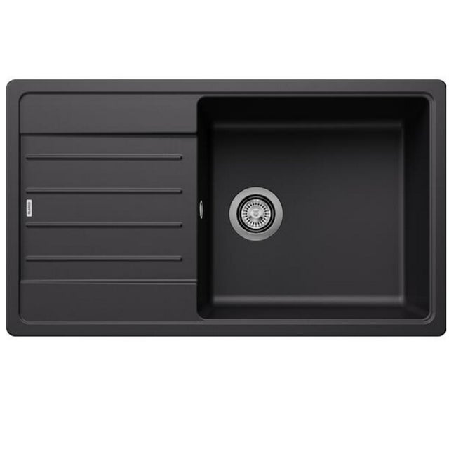 Evier à encastrer 86cm silgranit noir - Blanco 526087