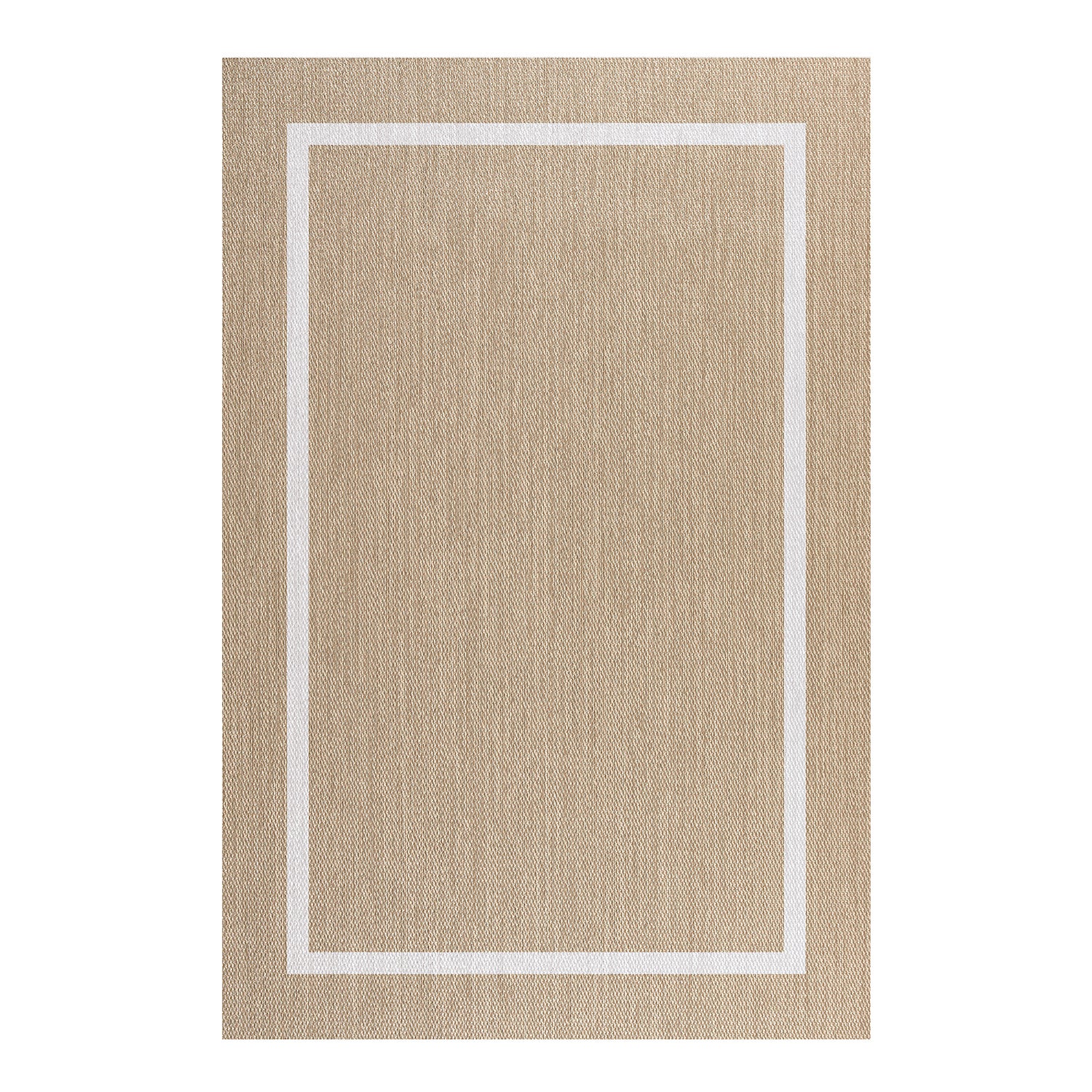 Dywan winylowy Premium najwyższej jakości, dywan do pokoju, zmywalny, antypoślizgowy i wytrzymały, Biały Prostokąt 200x290 cm