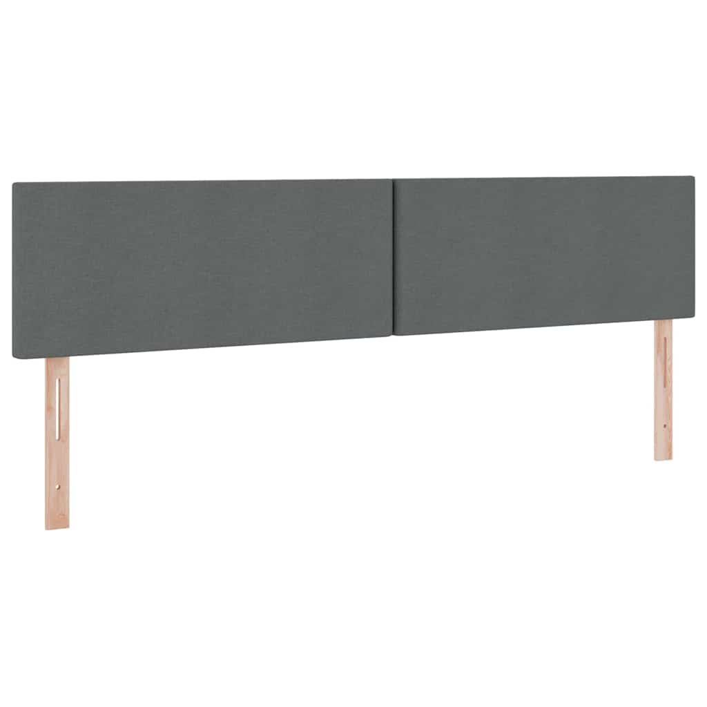 Lit avec rangement et matelas gris foncé 200 x 200 cm velours - 8