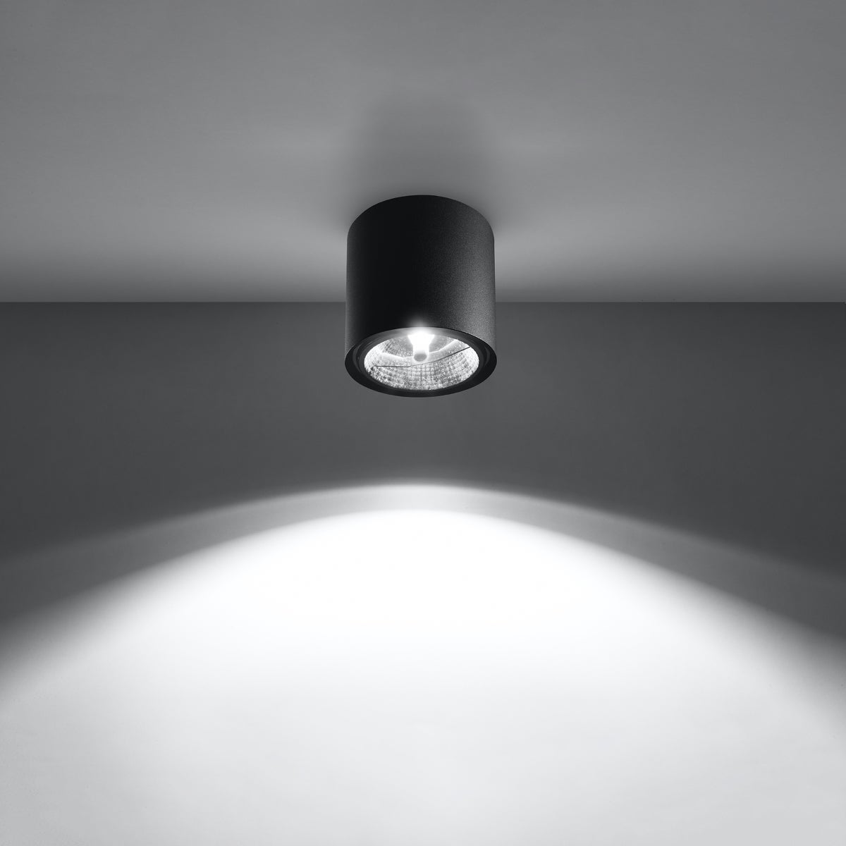 Plafon QIOLI czarny LED 3000K - 12x12x11cm Sollux