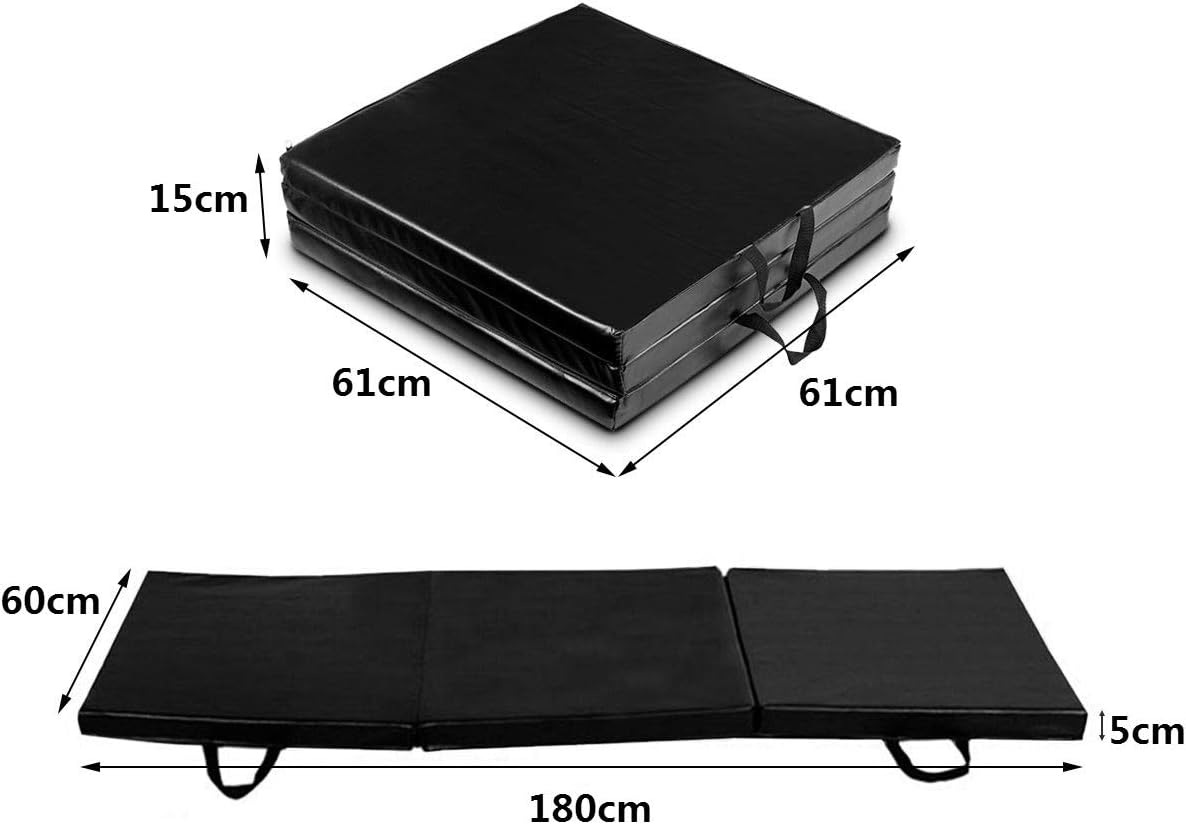 Tapis de Gymnastique Tapis de Yoga Pliant Tapis Musculation Matelas Gymnastique Pliant Portable - 5