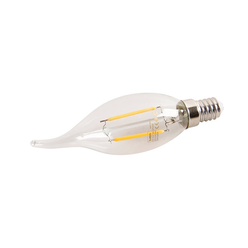 Ampoule LED à filament E14 dimmable en forme de bougie 3W 250lm 2700K - 5