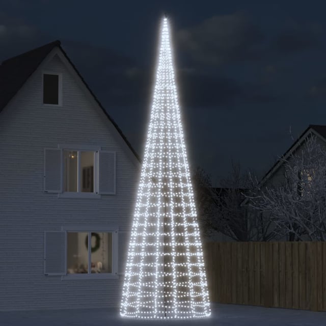 Maison Exclusive - Albero di Natale a LED su Asta 3000 LED Bianco Freddo 800 cm