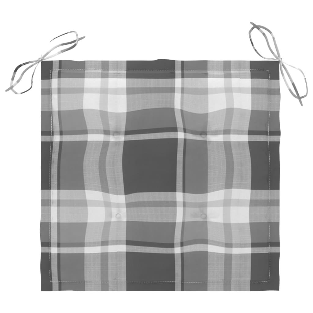 Chaises à dîner d'extérieur 3 pcs avec coussins Acacia massif 36 - 8