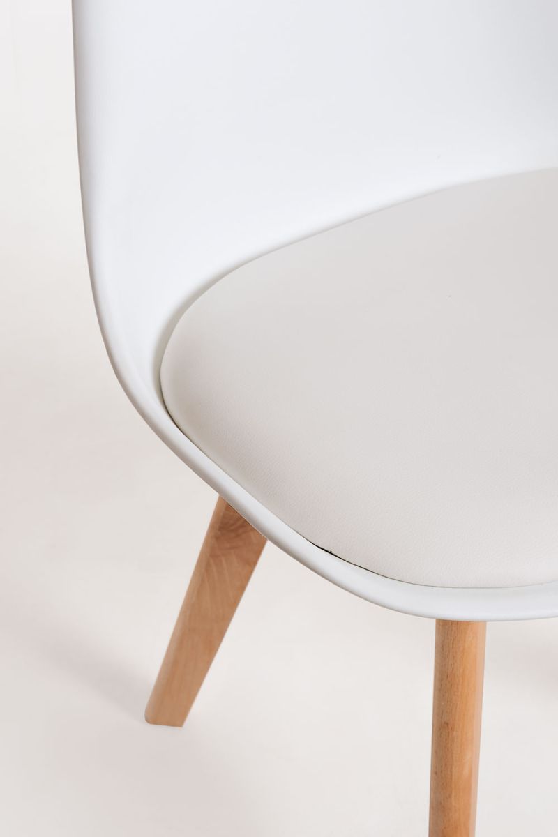 Regalos Miguel - Packs Sillas Comedor - Pack 4 Sillas Synk Basic - Blanco - 8