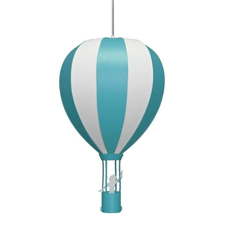 Lampe suspension enfant MONTGOLFIERE - R&M Coudert - turquoise - 6