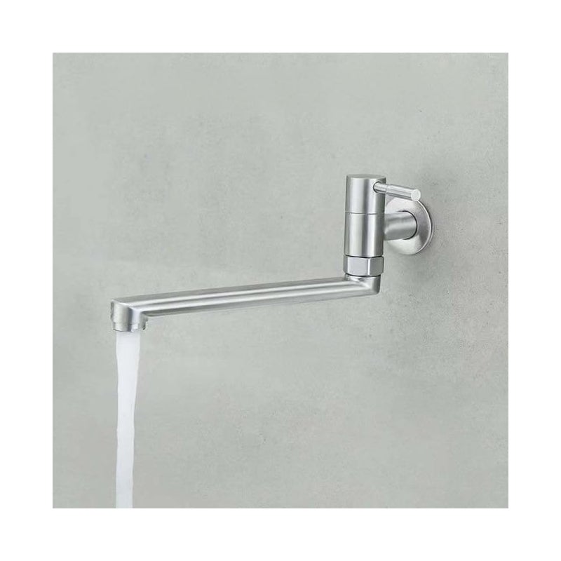 Obracana bateria kuchenna ze stali nierdzewnej, ukryta bateria kuchenna ze stali nierdzewnej 304, zimna woda, wysuwany kran na balkon