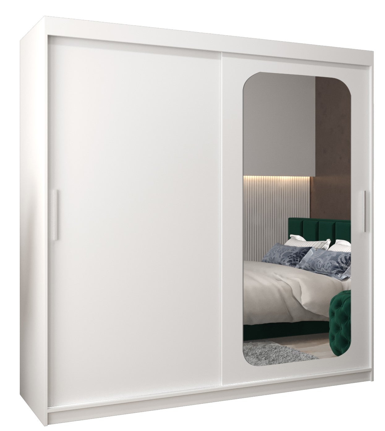 Szafa przesuwna garderoba PROMO T2 200 x 62 x 200 cm Biały - Abiks Meble