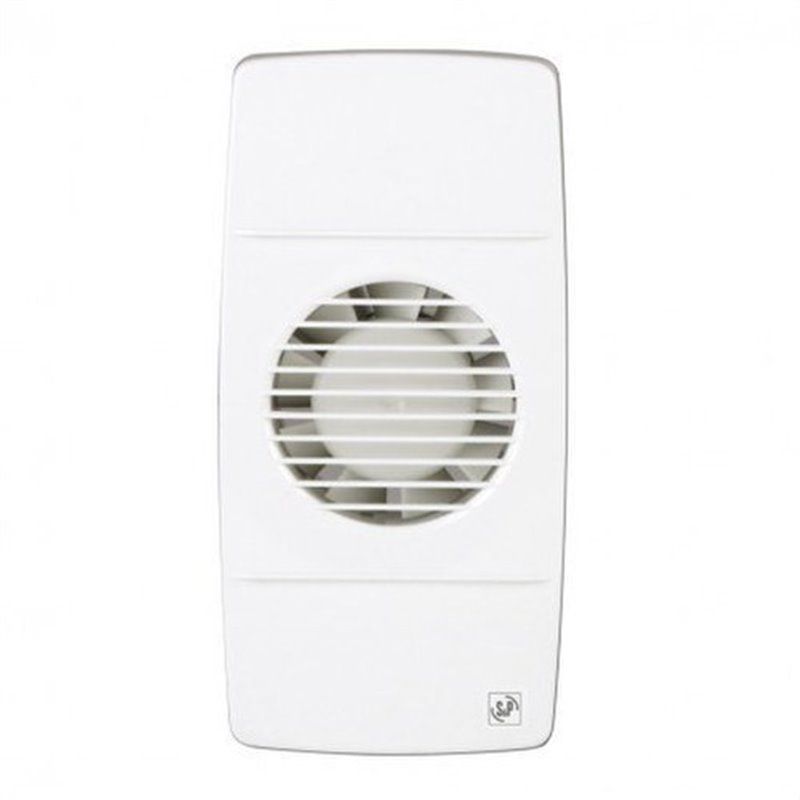Leroy Merlin Extractor baño axial 80m3/h rect c/temporiz bl edm 80 lr s&p