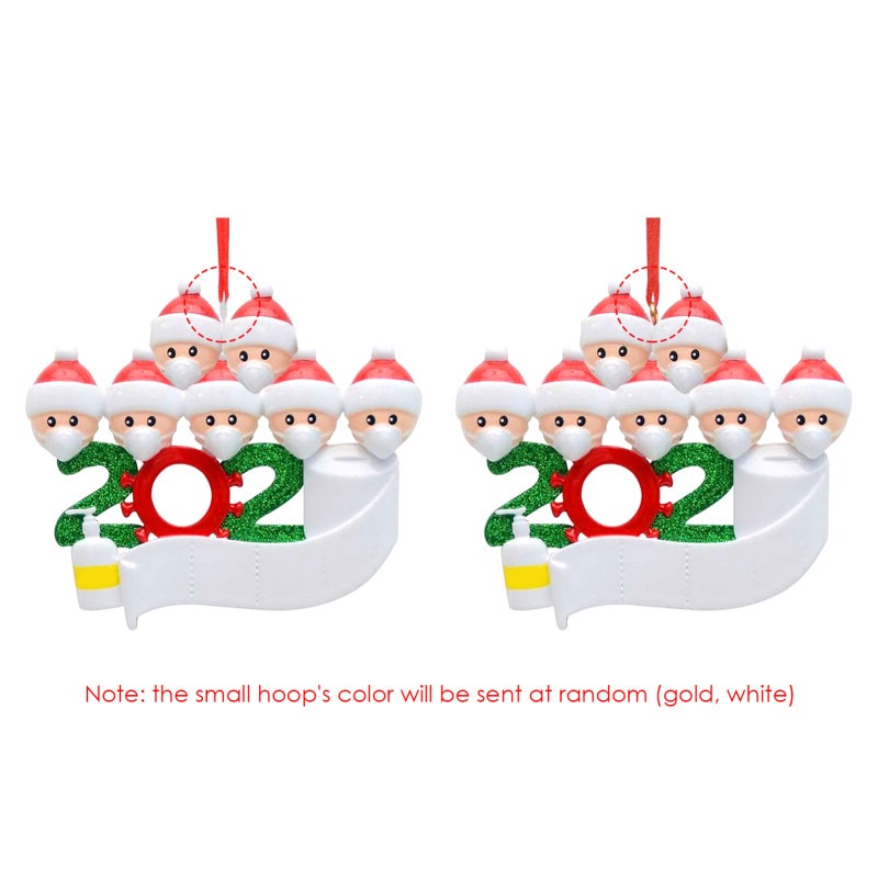 Décorations de Noël personnalisées pour sapin, bonhomme de neige à suspendre, noms et vœux à faire soi-même, cadeaux personnalisés pour famille, amis - 4