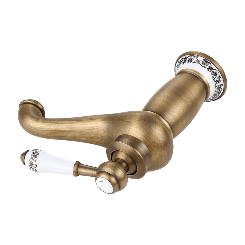 Valaz Robinet de lavabo rond rétro au design vintage - Série Mijares - 3