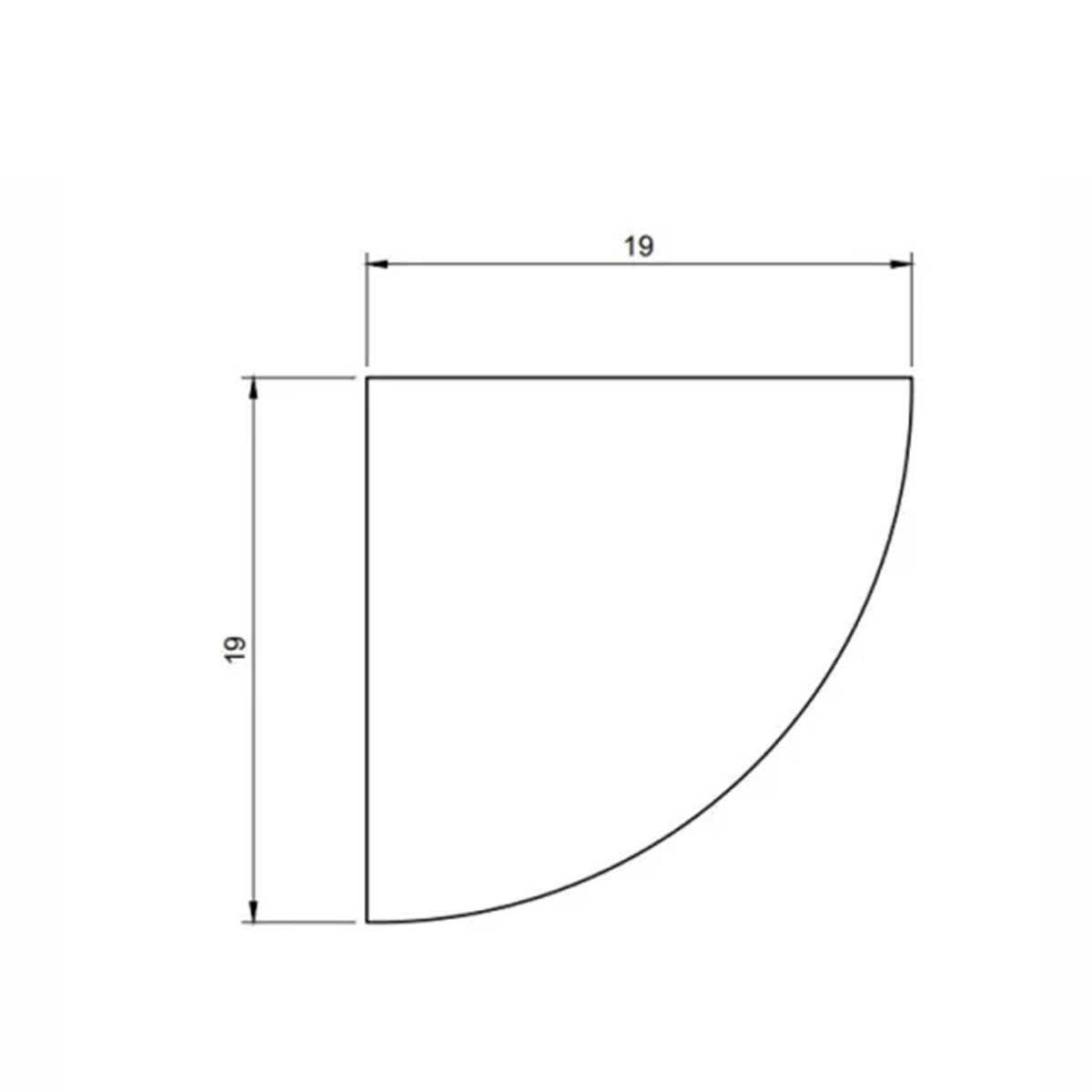 Battiscopa Cornice decorativa per pareti in duropolimero 2000x19x19mm (minimo 5pz) - 5
