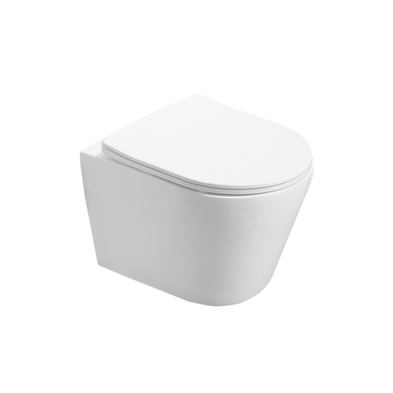 Pack WC Bâti-support + WC Swiss Aqua Technologies Infinitio sans bride fixation invisible + Plaque chrome RapidSL-Infinitio-2 - 4