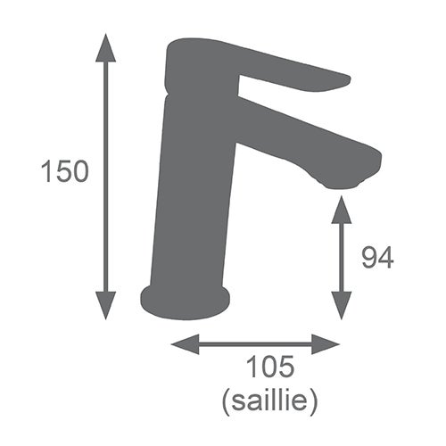 Edouard Rousseau - Grifo de lavabo OPHIR Oro cepillado - 4