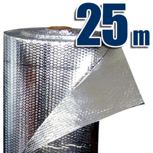 Isolante Termico Riflettente In Alluminio 10x0,6 M – Multiuso Per Pareti, Tapparelle, Camper E Anti-Umidità