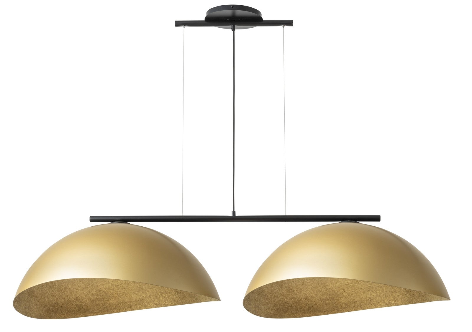 Lampa wisząca Solar czarno-złota 2xE27x15W wym: 95 x 141 x 68 cm metal SIGMA