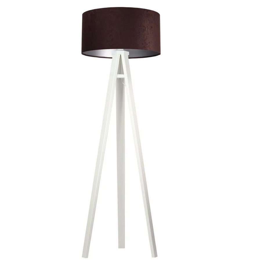 Lampa stojąca HOME 50 brązowa/srebrna/biała