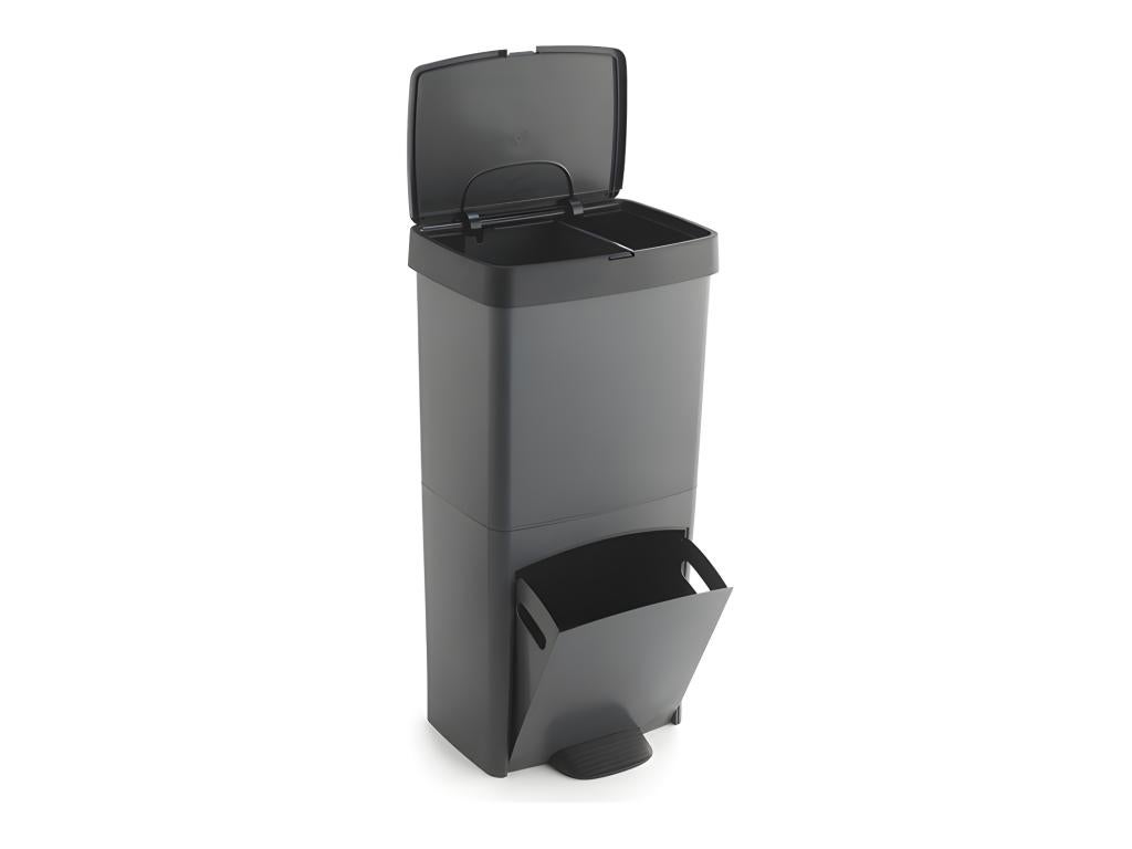 Cubo de basura o reciclaje 70L, VERTICAL, Compartimentos