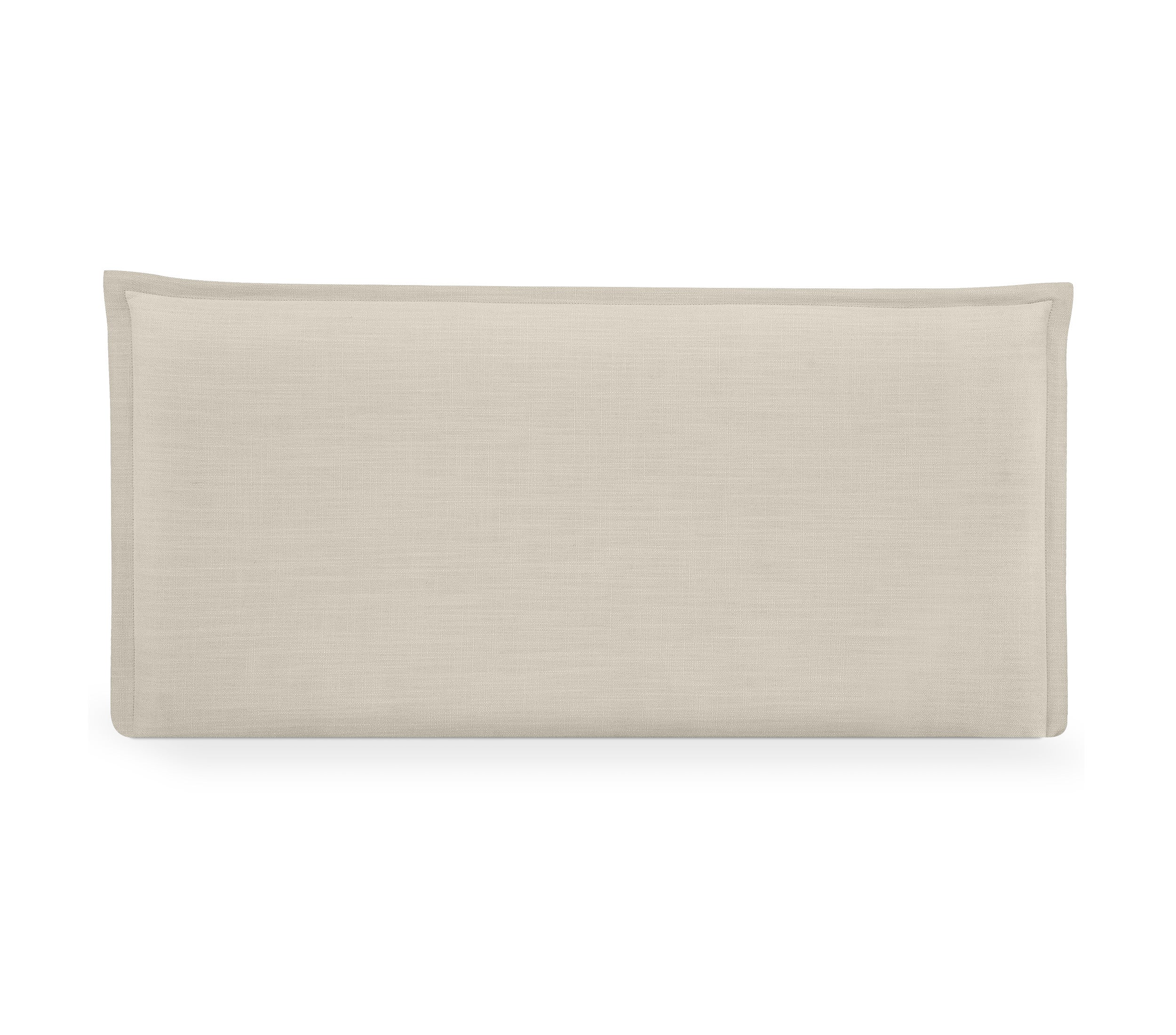 DHOME Cabecero de Lino Natural Liso con Ribete 80x50cm Camas 70/80/90 - Beige - 3