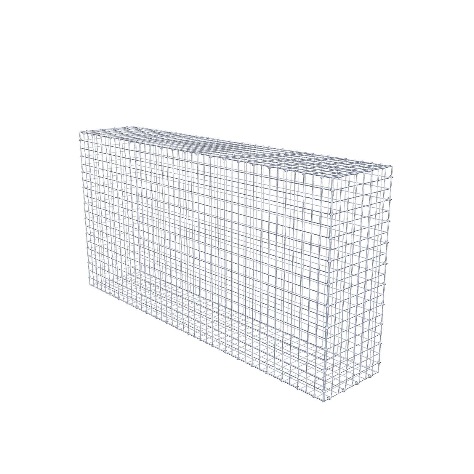 Gabion 200 cm x 100 cm x 40 cm (dł. x wys. x gł.), rozmiar oczek 5 x 5 cm, pierścień spiralny