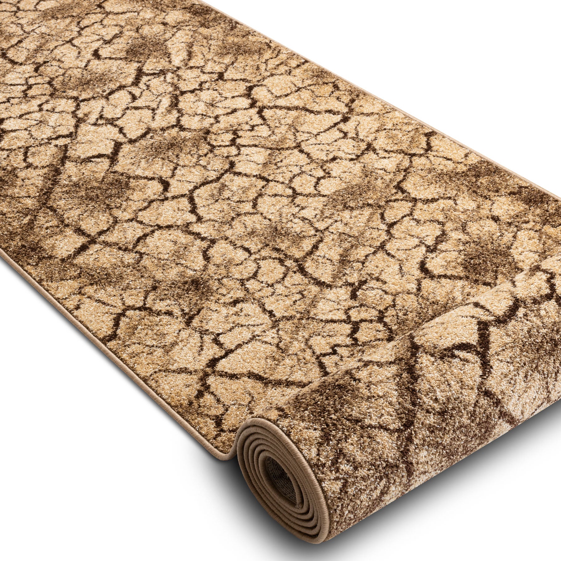 Chodnik KARMEL Terra popękana ziema orzech 100cm 100x130 cm