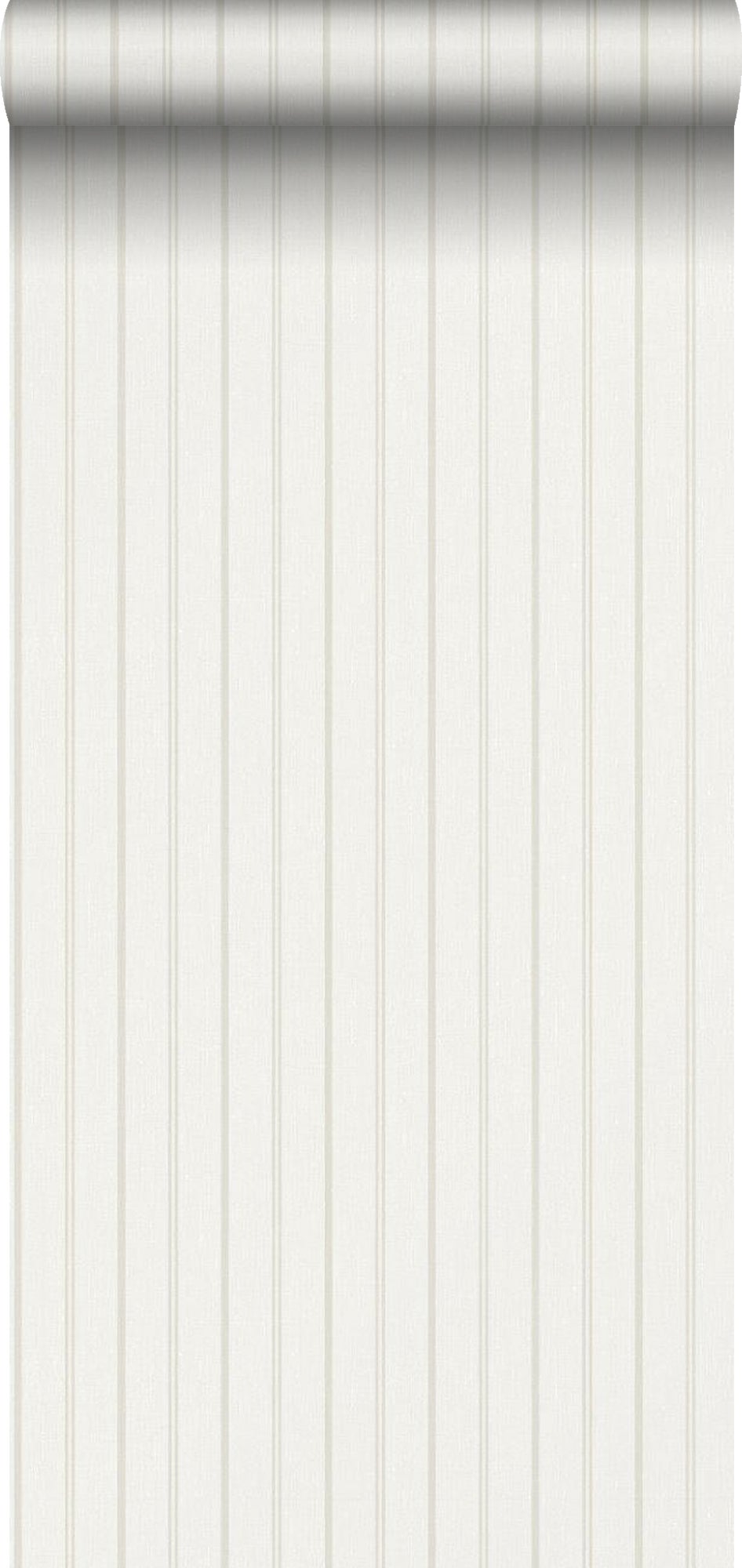 Papel pintado rayas blanco y beige - 53 cm x 10.05 m - borastapeter