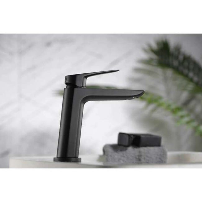 Hurran Rubinetto Bagno Nero Opaco – Miscelatore Monocomando Lavabo In Acciaio Inox 304