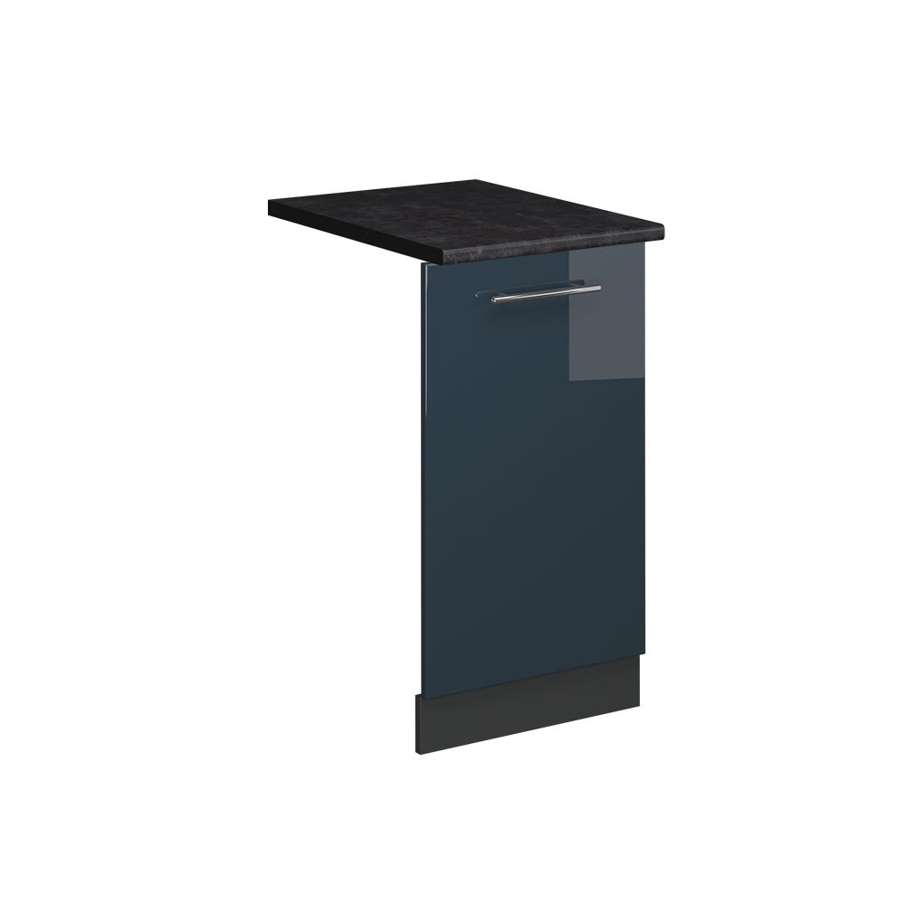 Vicco Panel przedni zmywarki Fame-Line, Ciemnoniebieski wysoki połysk, 45 cm , BP Antracyt