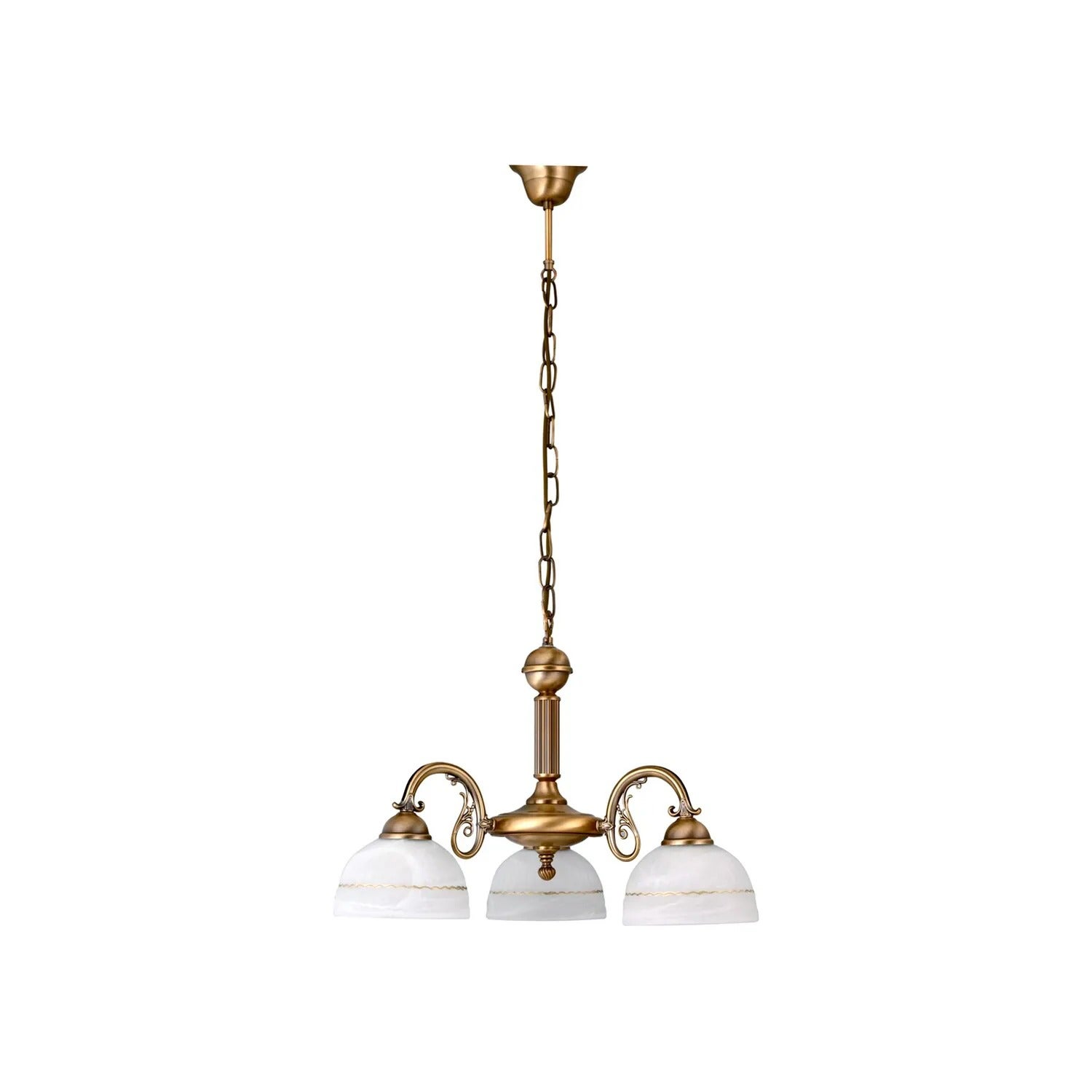 Lampa wisząca Flossi brązowo-biała 3 x E27 x 40W wym:90x54x54cm Rabalux