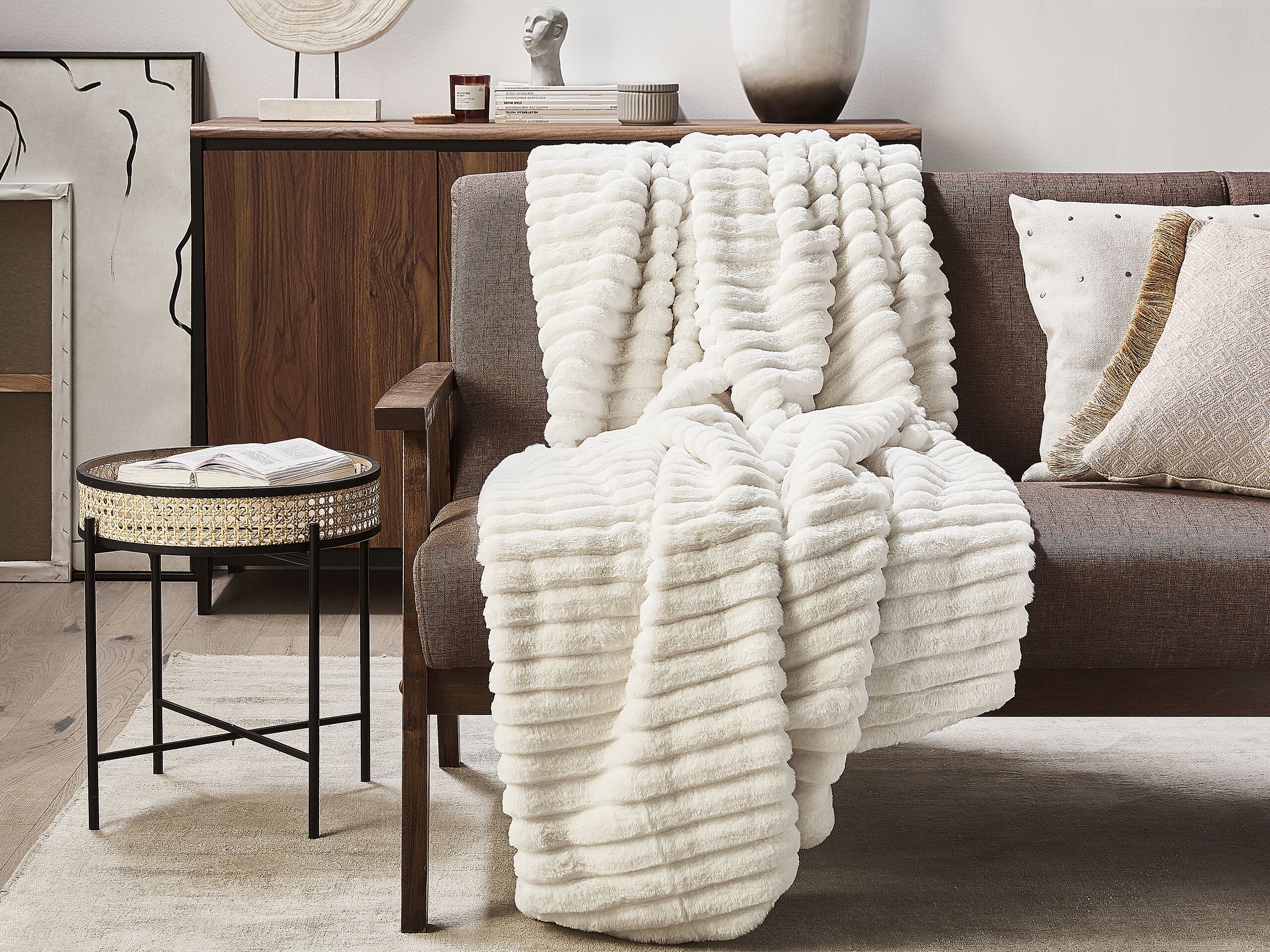 Coperta ABTEH 150 x 200 cm Bianco - 2